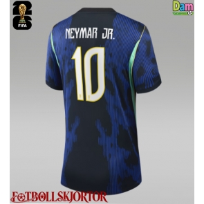 Brasilien Neymar Jr #10 Bortatröja Dam VM 2026 Kortärmad